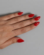 Load image into Gallery viewer, Zuve Beauty Kiss Me Red Reusable Soft-Gel Press-On Nails Medium Almond 15-Pc
