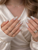 Load image into Gallery viewer, Zuve Beauty Glazed Blush Reusable Soft-Gel Press-On Nails Long Almond 30-Pc
