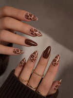 Load image into Gallery viewer, Zuve Beauty Prey For Me Reusable Soft-Gel Leopard-Print Press-On Nails Medium Almond 30-Pc
